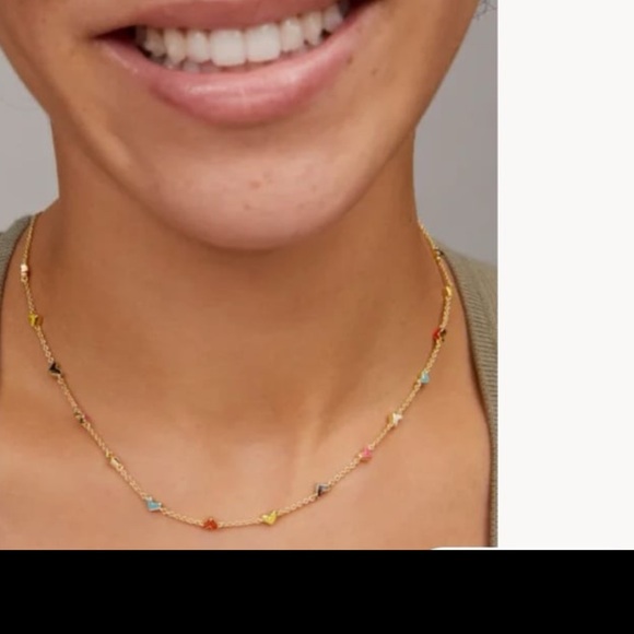 - Haven Heart Gold Strand Necklace in Multi Mix from Kendrascott - new - Picture 3 of 10